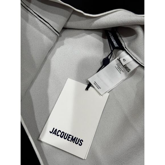 JACQUEMUS black viscose cocktail La Mini Robe Aro 42 - Picture 10 of 16